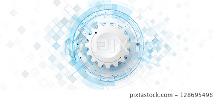 Abstract high technology and science network connection background 128695498