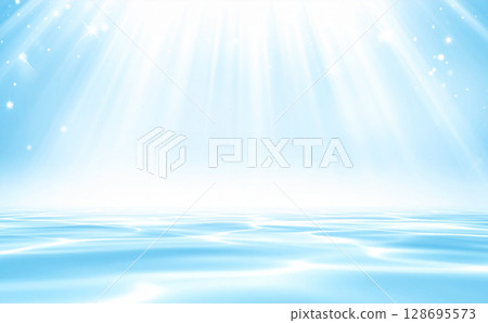 Light blue water surface background texture 128695573