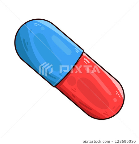 illustration of capsule illustration of capsule 128696050