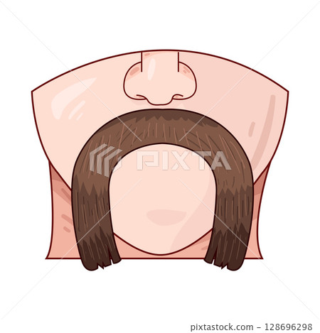 illustration of mustache illustration of mustache 128696298