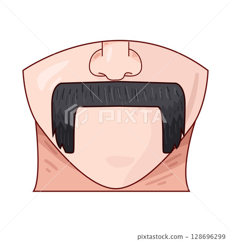 illustration of mustache illustration of mustache 128696299