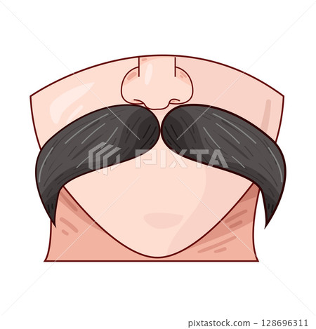 illustration of mustache illustration of mustache 128696311