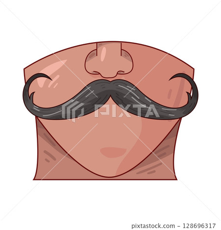 illustration of mustache illustration of mustache 128696317