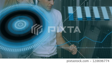 Image of text with globe and network of connections Image of text with globe and network of connections 128696774