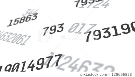 Image of data processing over white background 128696858