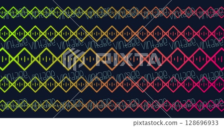 Image of text with globe and network of connections 128696933