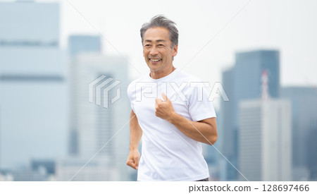 男人慢跑 128697466