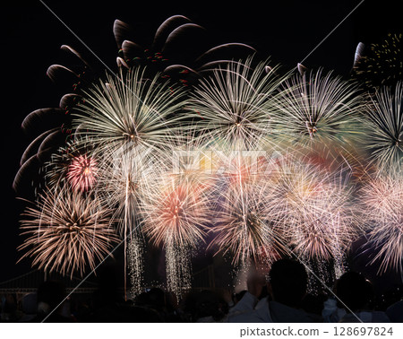 Fireworks Busan Korea Fireworks Festival Korea 128697824