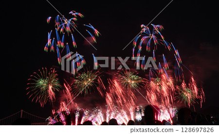 Fireworks Busan Korea Fireworks Festival Korea 128697826