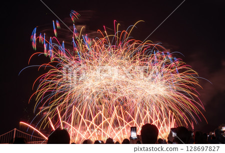 Fireworks Busan Korea Fireworks Festival Korea 128697827