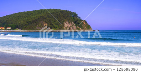 Beach of Ribadesella, Spain 128698080