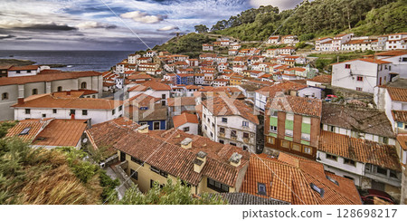 Cudillero Fishing Village, Spain 128698217