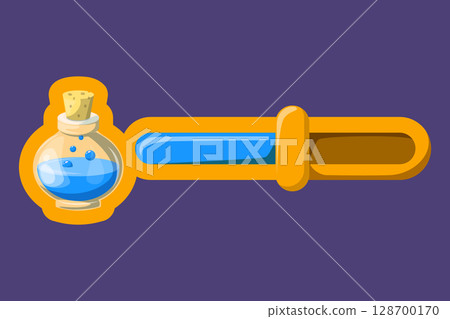 Potion progress bar icon vector isolated 128700170