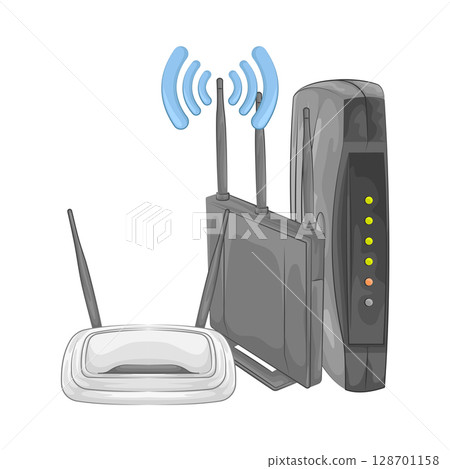 Illustration of Router Illustration of Router 128701158