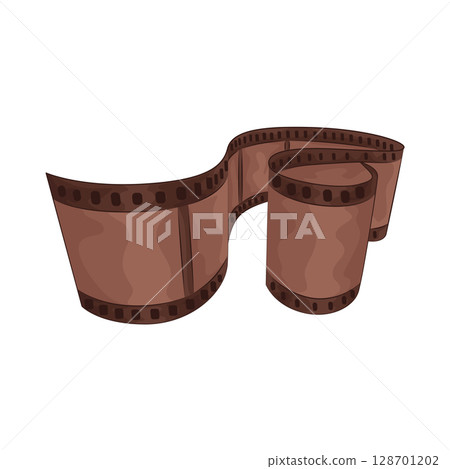 Illustration of Film Strip  128701202