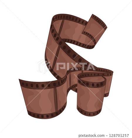 Illustration of film strip Illustration of film strip 128701257