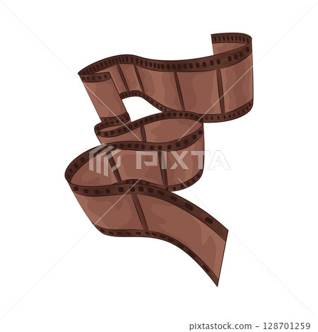 Illustration of film strip 128701259