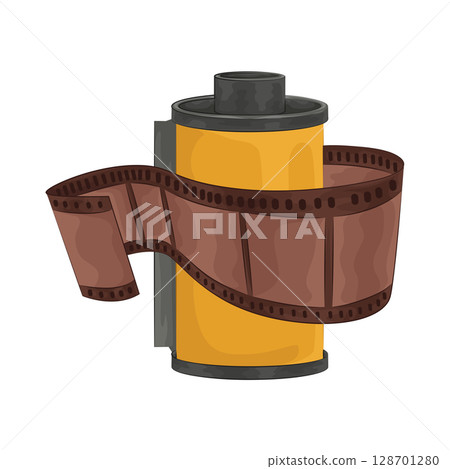Illustration of film roll  128701280