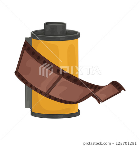 Illustration of film roll  128701281