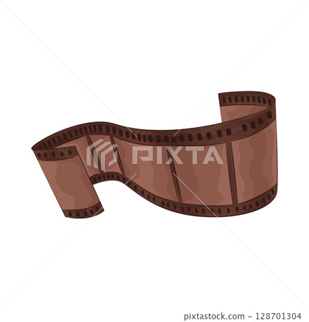Illustration of film strip 128701304