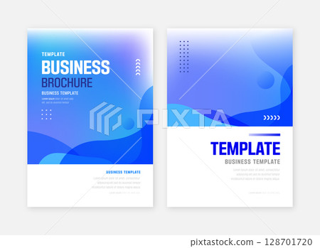 Simple Gradient Business Brochure  128701720