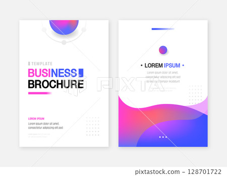 Simple Gradient Business Brochure  128701722