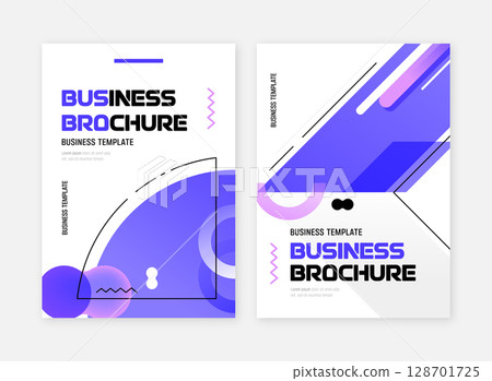 Simple Gradient Business Brochure  128701725