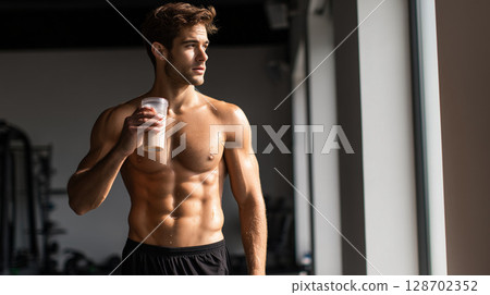 Men who drink protein 128702352