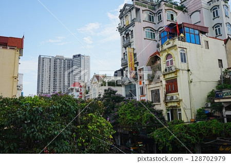 Vietnam Hai Phong streetscape Vietnam Hai Phong streetscape 128702979