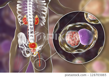 Chlamydiosis infection in man 128703865