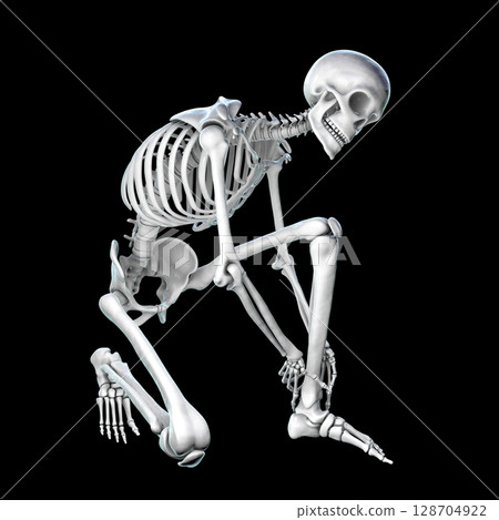 Foot and ankle pain, conceptual 3D illustration 128704922