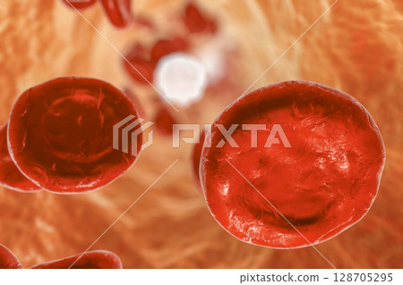 Inside blood vessel Inside blood vessel 128705295