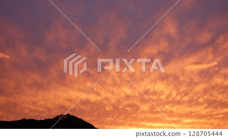 Sunset sky and the sea Sunset sky and the sea 128705444