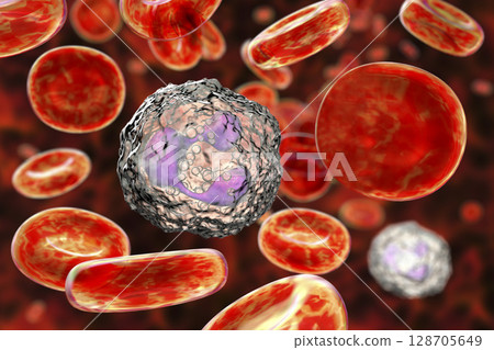 Neutrophil, a white blood cell Neutrophil, a white blood cell 128705649