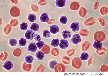 Acute lymphoblastic leukemia, bone marrow smear Acute lymphoblastic leukemia, bone marrow smear 128705666