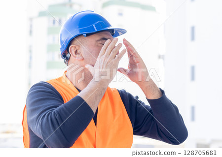 Stressed mechanical technician and work problems Stressed mechanical technician and work problems 128705681