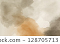 Watercolor background material Autumn colors: beige and brown | Posters, banners, web and SNS backgrounds 128705713