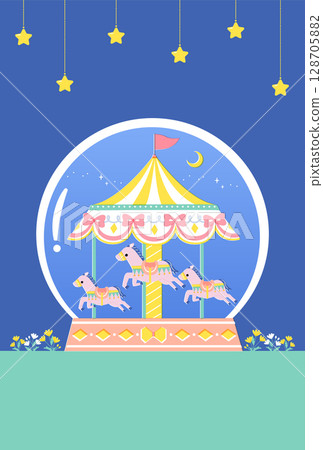 晚上旋轉木馬 128705882