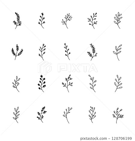 Delicate Wildflower Set. A charming hand-drawn collection of wildflowers with long stems and subtle blossoms, perfect for nature lovers, rustic designs, and minimalist art. Delicate Wildflower Set. A charming hand-drawn collection of wildflowers with long stems and subtle blossoms, perfect for nature lovers, rustic designs, and minimalist art. 128706199