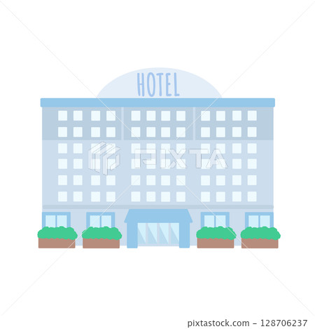 飯店建築插圖 128706237