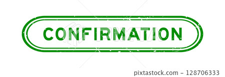 Grunge black confirmation word rubber seal stamp on white background Grunge black confirmation word rubber seal stamp on white background 128706333
