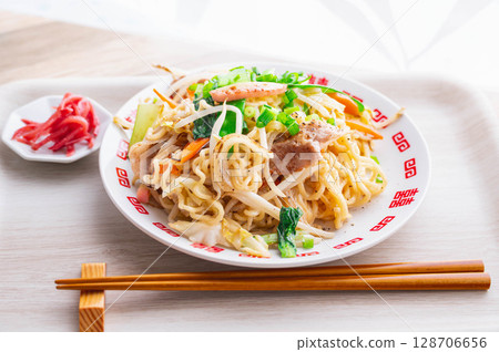 Hakata specialty: pork bone ramen 128706656