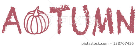 Cute autumn pattern for sublimation design, perfect for printing on t-shirts, tote bags, or other products 128707436