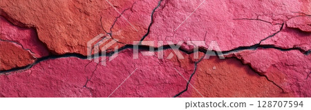 Rosso Levanto broken marble texture in shades of red and pink with realistic surface detail 128707594
