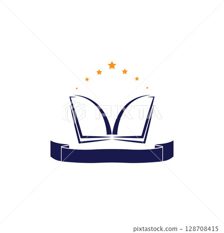 University Education Logo Design Stock Vector 128708415