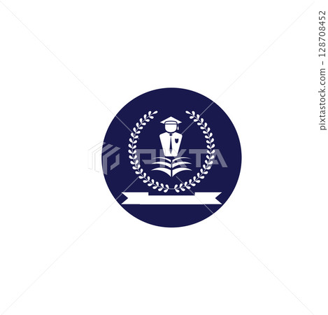University Education Logo Design Stock Vector 128708452