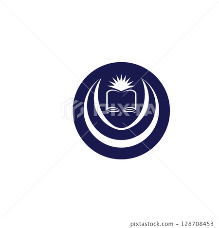 University Education Logo Design Stock Vector 128708453