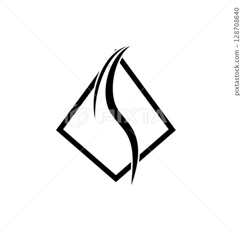 Smoke steam icon logo illustration isolated on white background Aroma vaporize icons. Smells vector line icon hot aroma stink or cooking steam symbols smelling or vapor 128708640