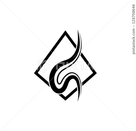 Smoke steam icon logo illustration isolated on white background Aroma vaporize icons. Smells vector line icon hot aroma stink or cooking steam symbols smelling or vapor 128708646