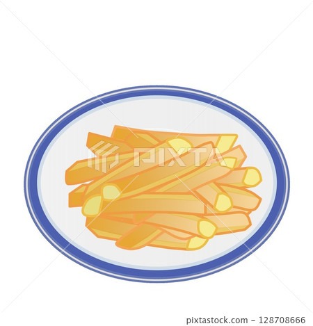 French fries illustration French fries illustration 128708666